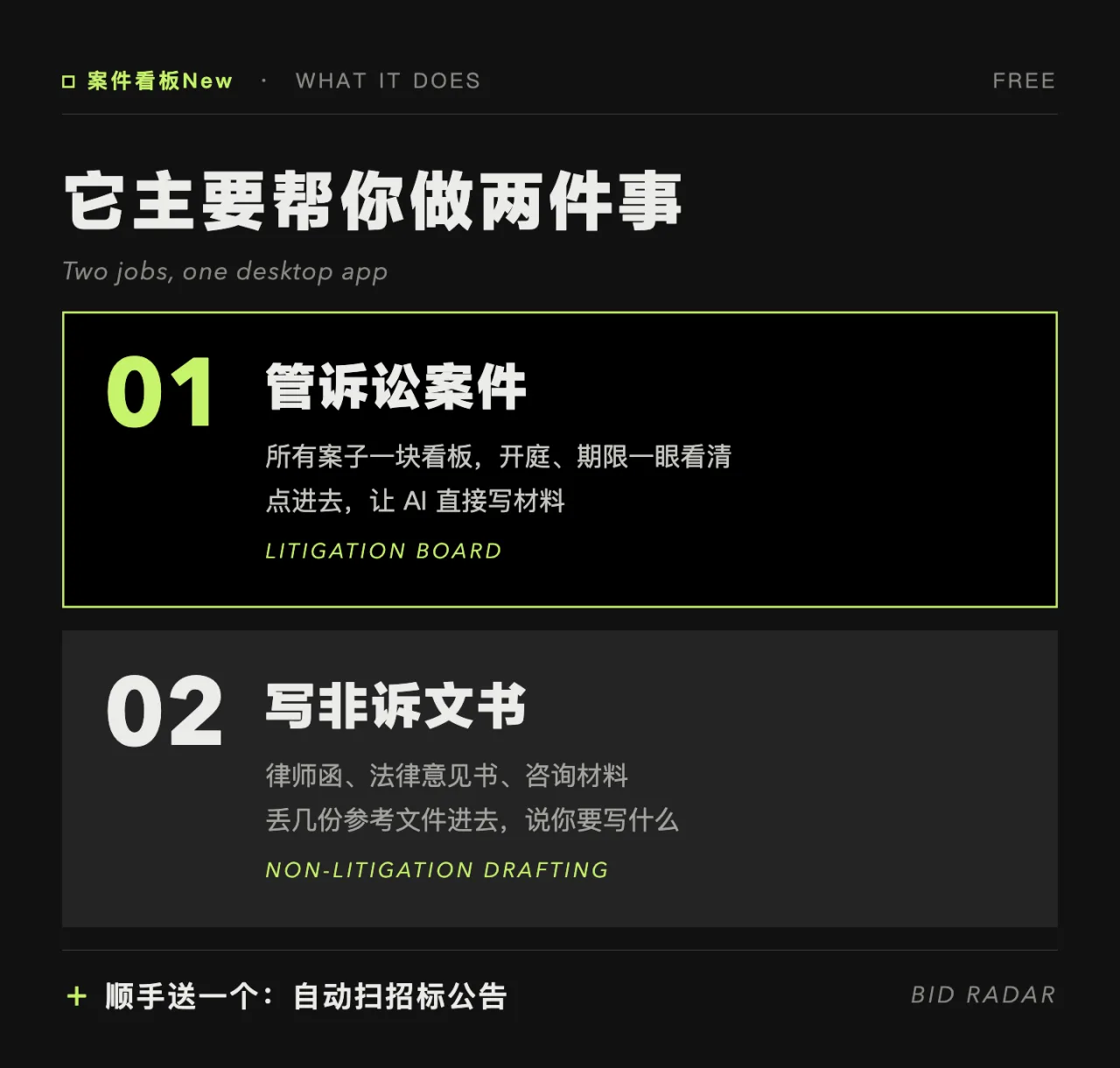 两件事,外加一个招标雷达